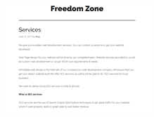 Tablet Screenshot of freedomzone.org